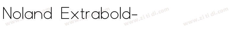 Noland Extrabold字体转换